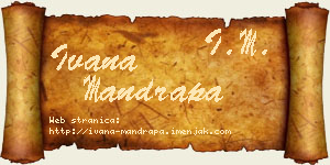 Ivana Mandrapa vizit kartica